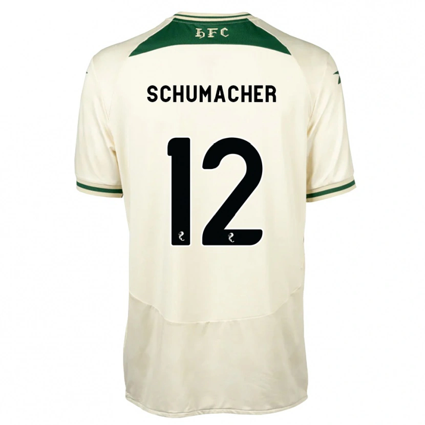 Danxen Dame Noa Schumacher #12 Hvit Skogsgrønn Bortetrøye Drakt Trøye 2026/27 Skjorter T-Skjorte
