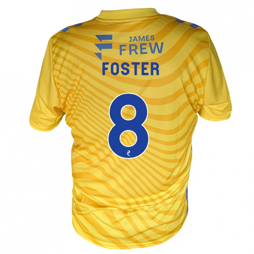 Danxen Dame Logan Foster #8 Kongeligblå Gul Bortetrøye Drakt Trøye 2026/27 Skjorter T-Skjorte