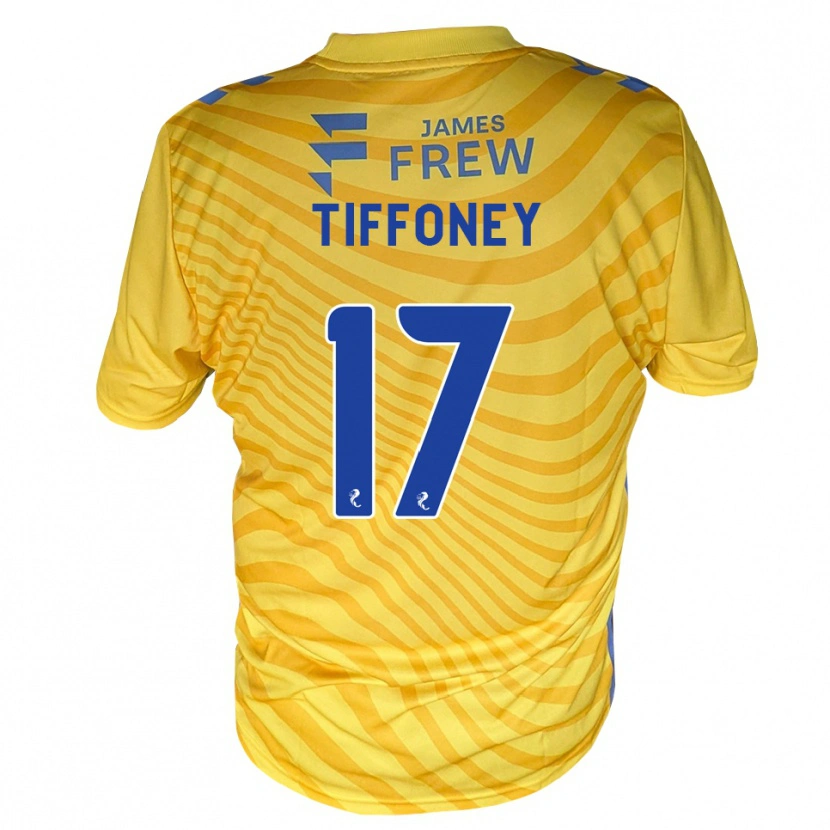 Danxen Dame Scott Tiffoney #17 Kongeligblå Gul Bortetrøye Drakt Trøye 2026/27 Skjorter T-Skjorte