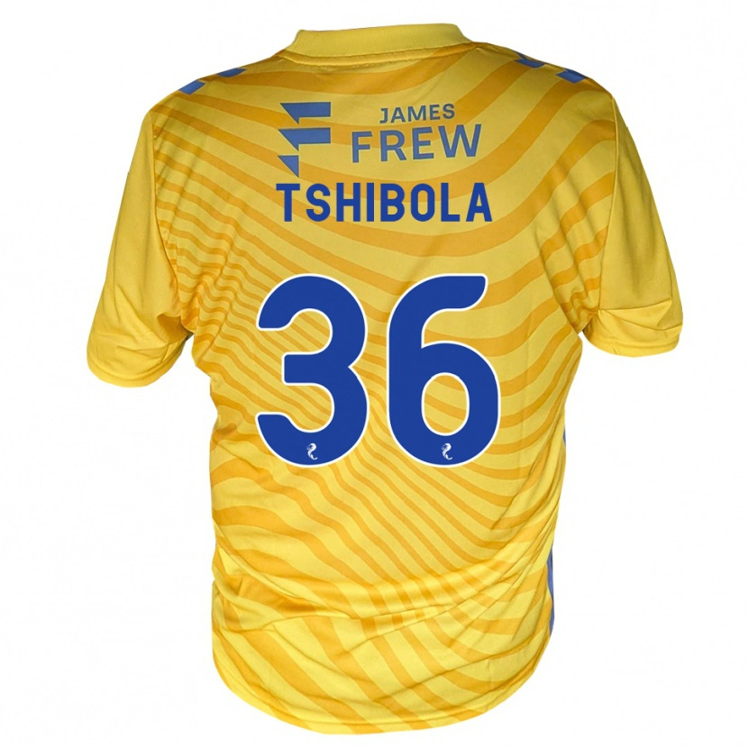 Danxen Dame Aaron Tshibola #36 Kongeligblå Gul Bortetrøye Drakt Trøye 2026/27 Skjorter T-Skjorte