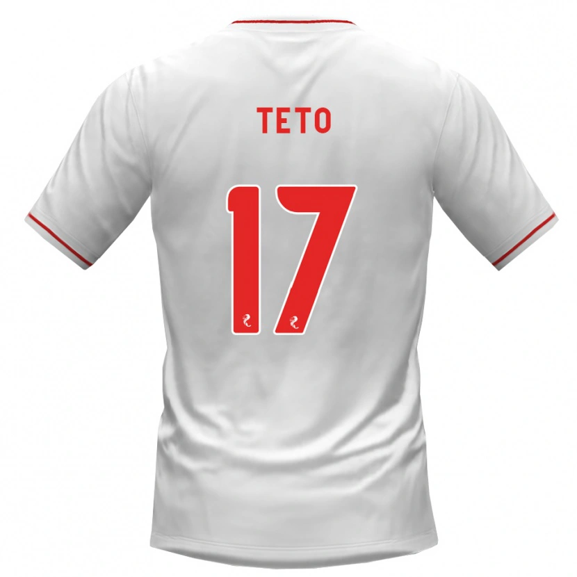 Danxen Dame Aphelele Teto #17 Hvit Rød Bortetrøye Drakt Trøye 2026/27 Skjorter T-Skjorte