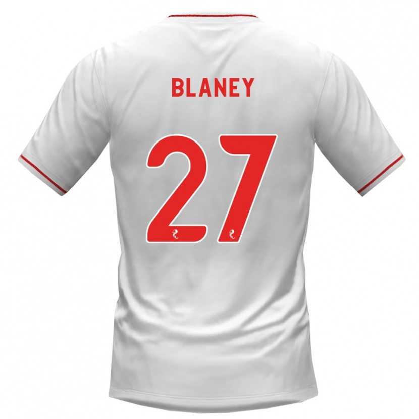 Danxen Dame Shane Blaney #27 Hvit Rød Bortetrøye Drakt Trøye 2026/27 Skjorter T-Skjorte