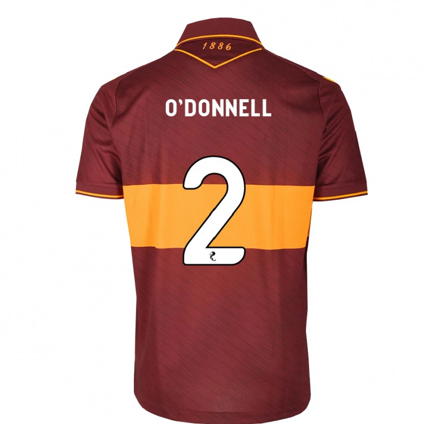 Danxen Dame Stephen O'donnell #2 Oransje Brun Bortetrøye Drakt Trøye 2026/27 Skjorter T-Skjorte
