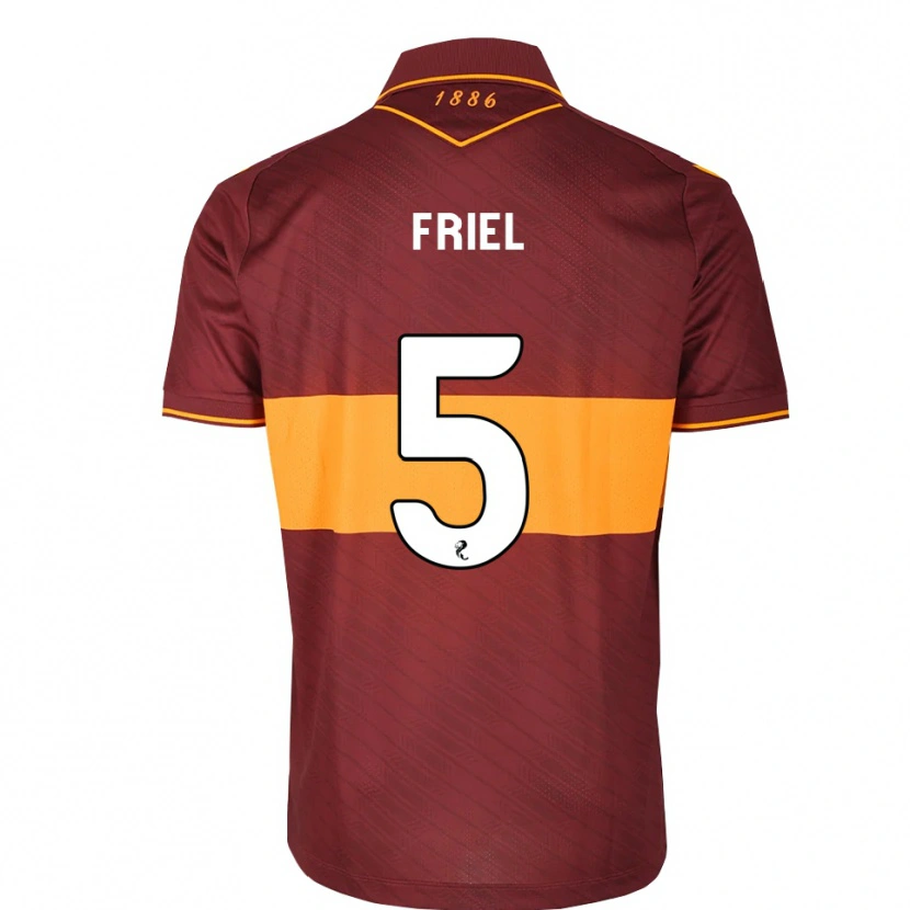 Danxen Dame Jon-Joe Friel #5 Oransje Brun Bortetrøye Drakt Trøye 2026/27 Skjorter T-Skjorte