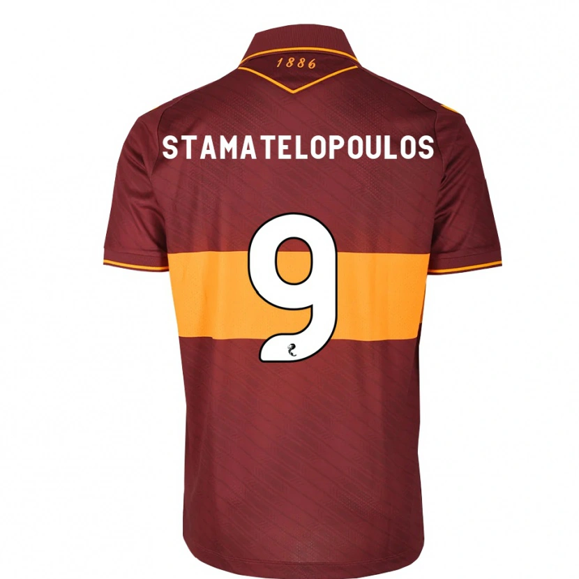 Danxen Dame Apostolos Stamatelopoulos #9 Oransje Brun Bortetrøye Drakt Trøye 2026/27 Skjorter T-Skjorte