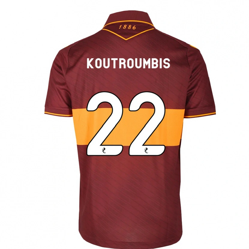Danxen Dame John Koutroumbis #22 Oransje Brun Bortetrøye Drakt Trøye 2026/27 Skjorter T-Skjorte