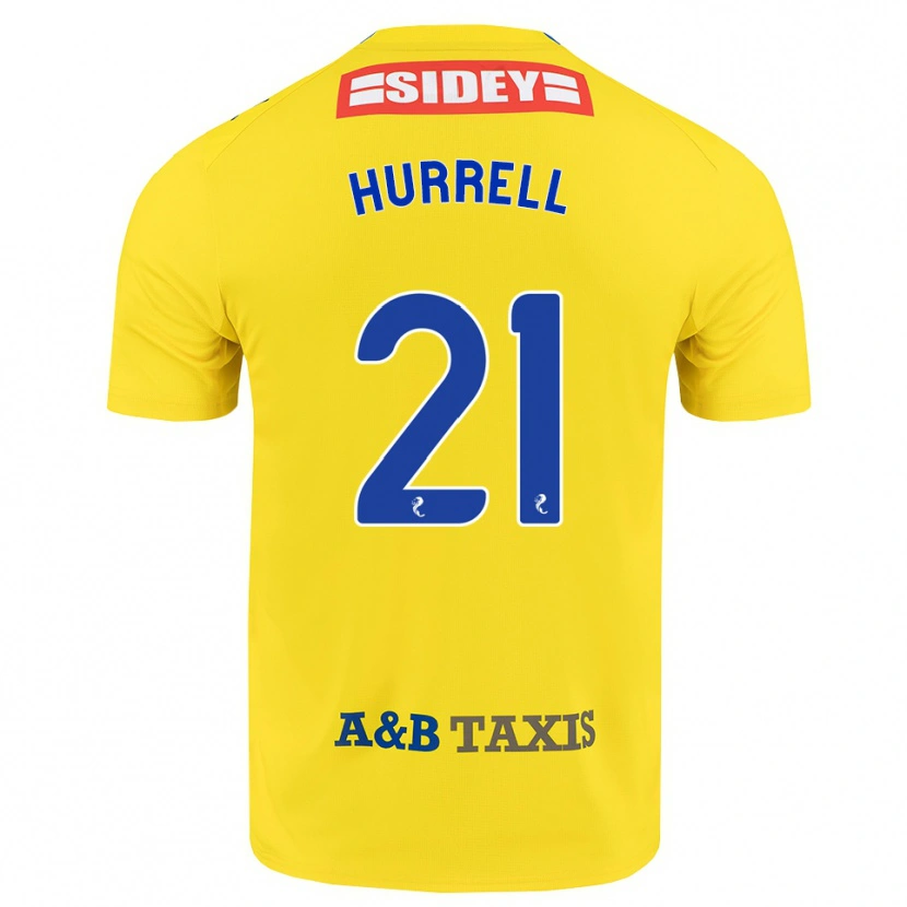 Danxen Dame Olivia Hurrell #21 Gul Blå Svart Bortetrøye Drakt Trøye 2026/27 Skjorter T-Skjorte