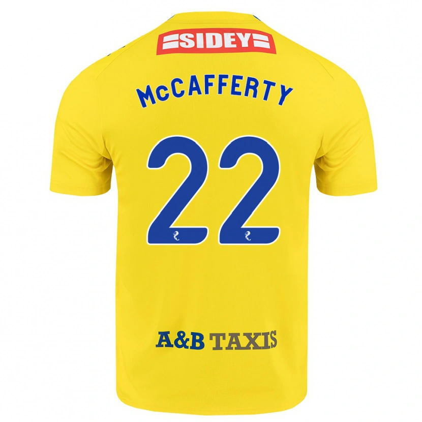 Danxen Dame Eirinn Mccafferty #22 Gul Blå Svart Bortetrøye Drakt Trøye 2026/27 Skjorter T-Skjorte