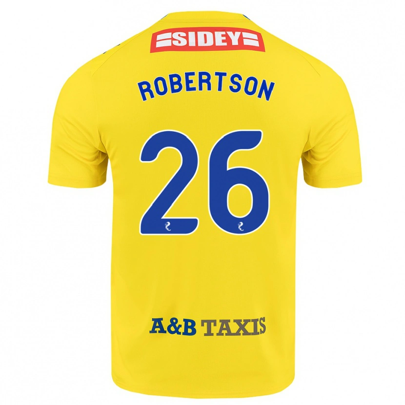 Danxen Dame Rebecca Robertson #26 Gul Blå Svart Bortetrøye Drakt Trøye 2026/27 Skjorter T-Skjorte