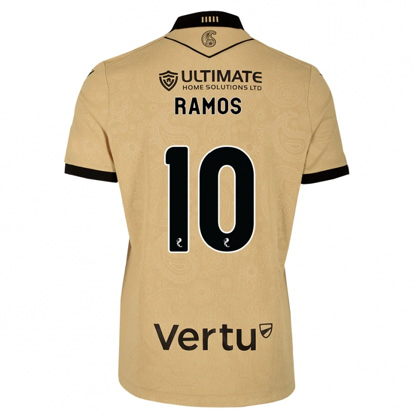 Danxen Dame Samuel Ramos #10 Burlywood Svart Bortetrøye Drakt Trøye 2026/27 Skjorter T-Skjorte