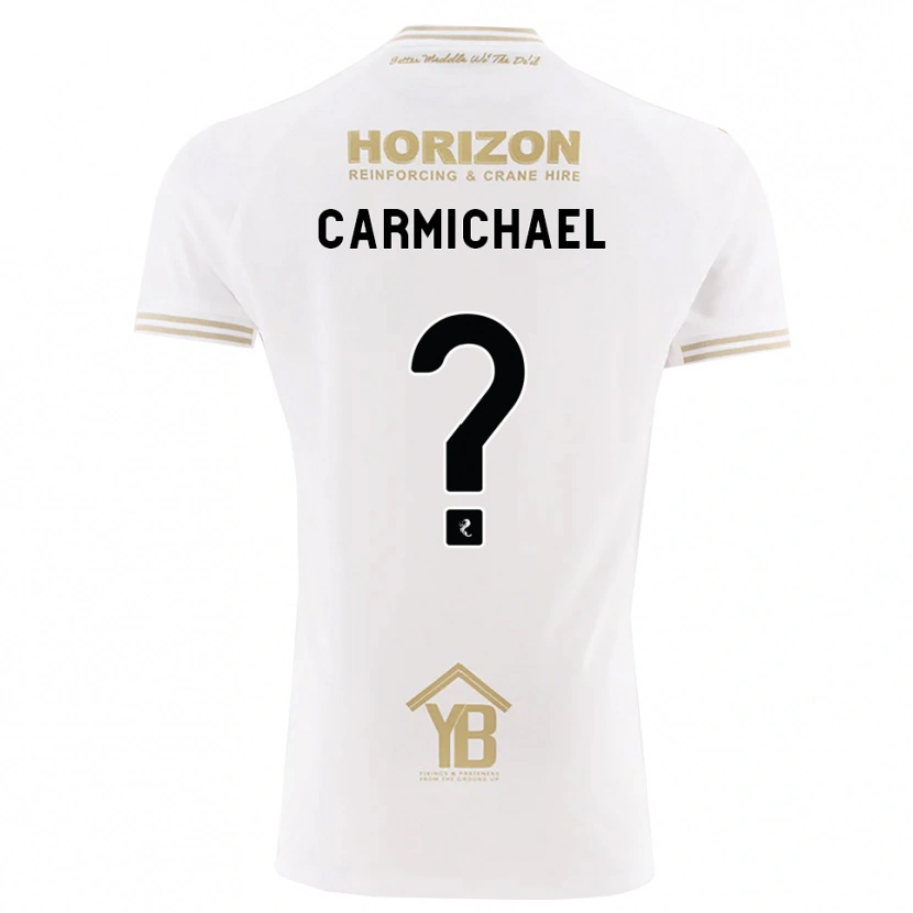 Danxen Dame Liam Carmichael #0 Hvete Hvit Bortetrøye Drakt Trøye 2026/27 Skjorter T-Skjorte