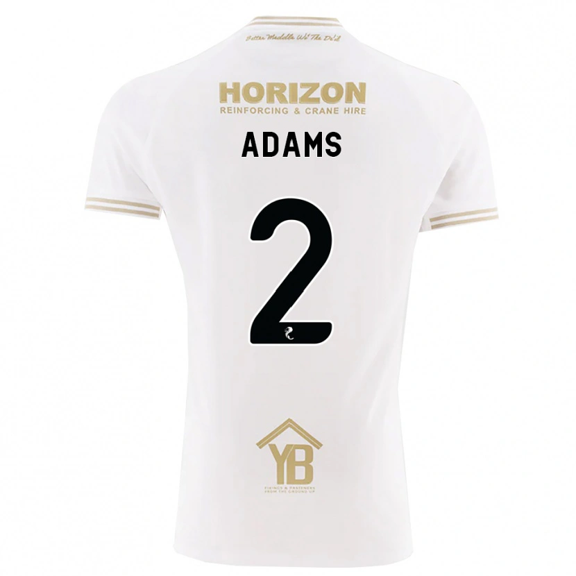 Danxen Dame Keelan Adams #2 Hvete Hvit Bortetrøye Drakt Trøye 2026/27 Skjorter T-Skjorte