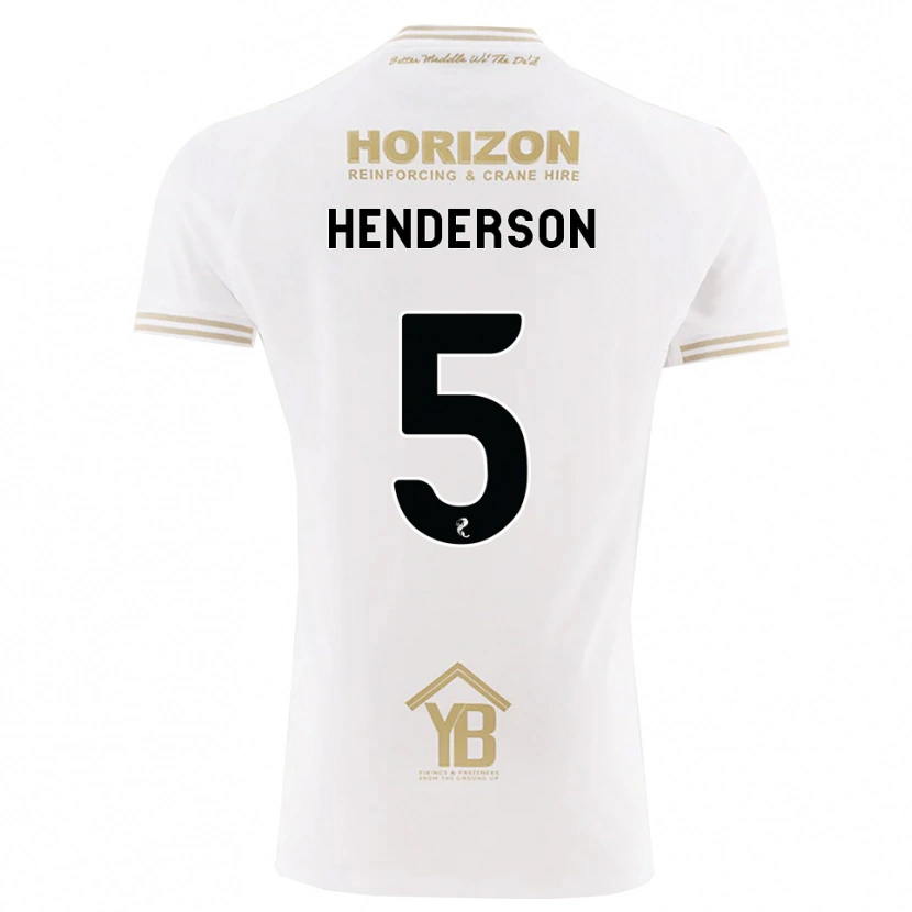 Danxen Dame Liam Henderson #5 Hvete Hvit Bortetrøye Drakt Trøye 2026/27 Skjorter T-Skjorte