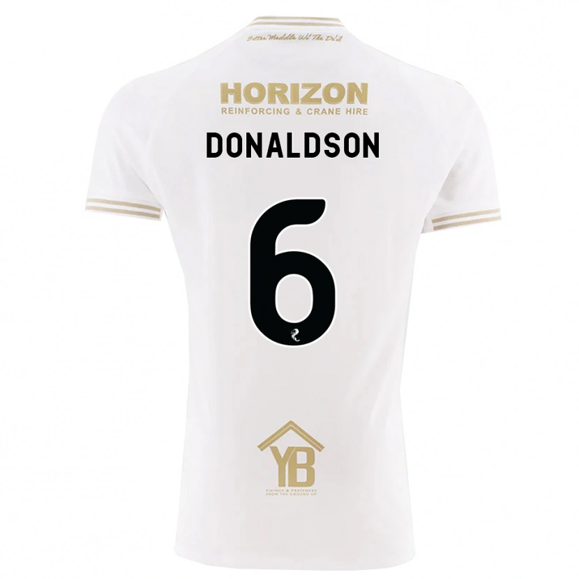 Danxen Dame Coll Donaldson #6 Hvete Hvit Bortetrøye Drakt Trøye 2026/27 Skjorter T-Skjorte