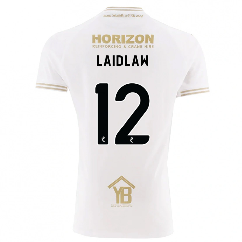 Danxen Dame Ethan Laidlaw #12 Hvete Hvit Bortetrøye Drakt Trøye 2026/27 Skjorter T-Skjorte