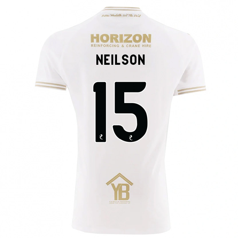 Danxen Dame Lewis Neilson #15 Hvete Hvit Bortetrøye Drakt Trøye 2026/27 Skjorter T-Skjorte