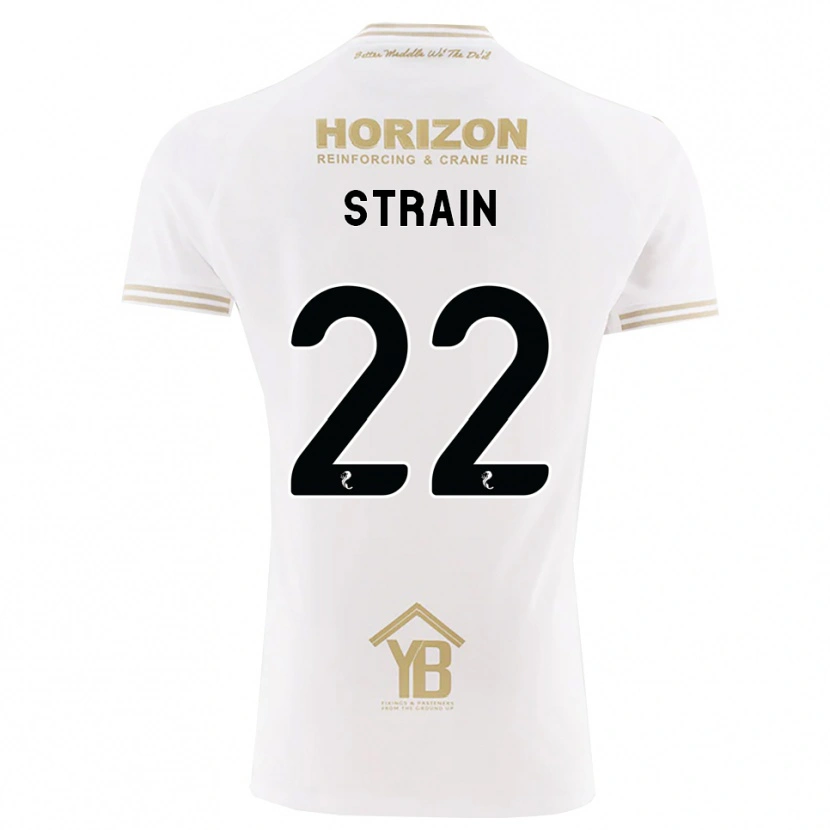 Danxen Dame Ryan Strain #22 Hvete Hvit Bortetrøye Drakt Trøye 2026/27 Skjorter T-Skjorte
