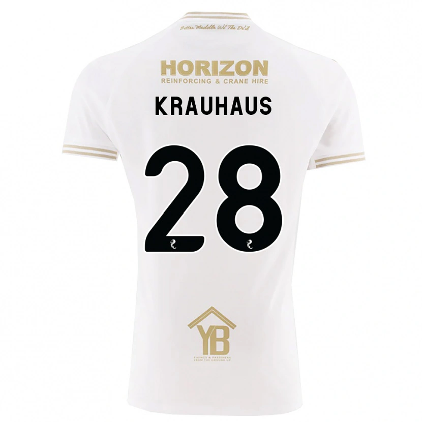 Danxen Dame Ben Krauhaus #28 Hvete Hvit Bortetrøye Drakt Trøye 2026/27 Skjorter T-Skjorte