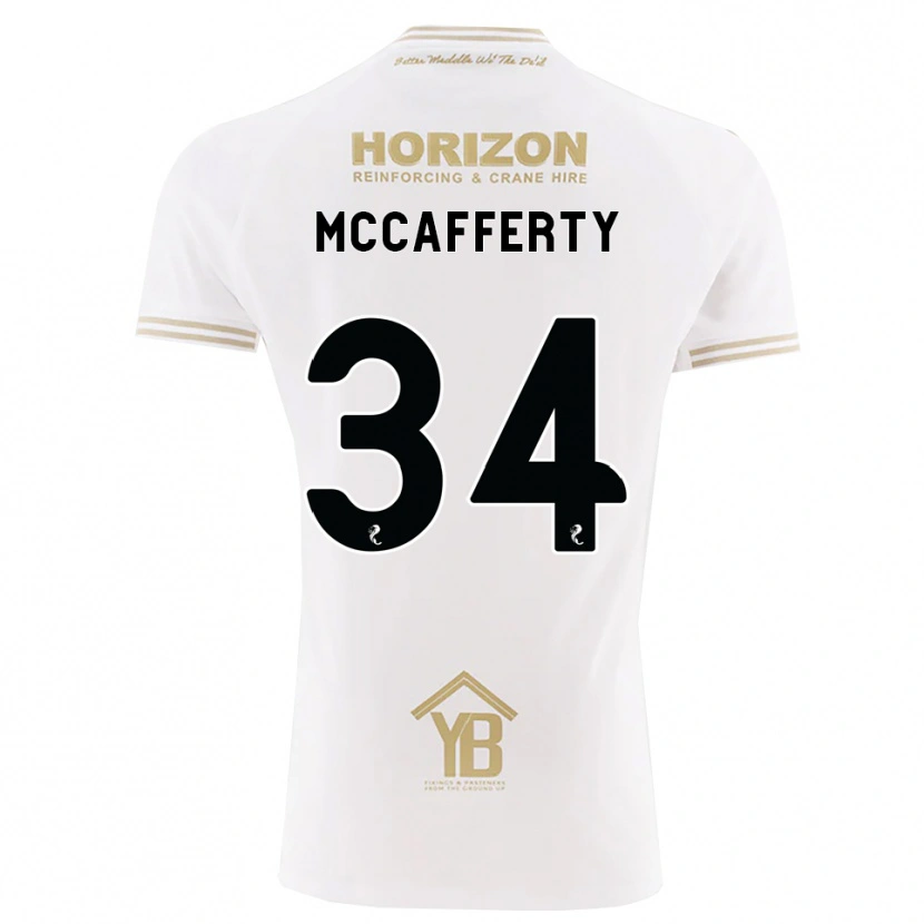 Danxen Dame Flynn Mccafferty #34 Hvete Hvit Bortetrøye Drakt Trøye 2026/27 Skjorter T-Skjorte