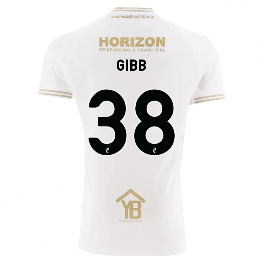 Danxen Dame Thomas Gibb #38 Hvete Hvit Bortetrøye Drakt Trøye 2026/27 Skjorter T-Skjorte