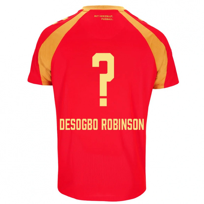 Danxen Dame Jermaine Desogbo Robinson #0 Rød Oransje Svart Bortetrøye Drakt Trøye 2026/27 Skjorter T-Skjorte