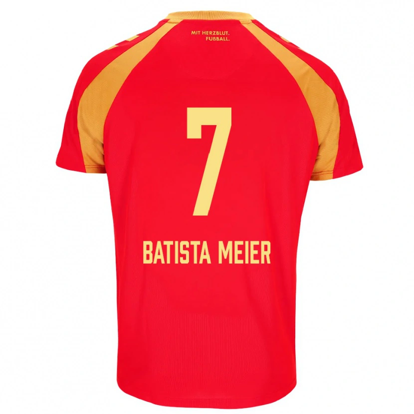 Danxen Dame Oliver Batista Meier #7 Rød Oransje Svart Bortetrøye Drakt Trøye 2026/27 Skjorter T-Skjorte