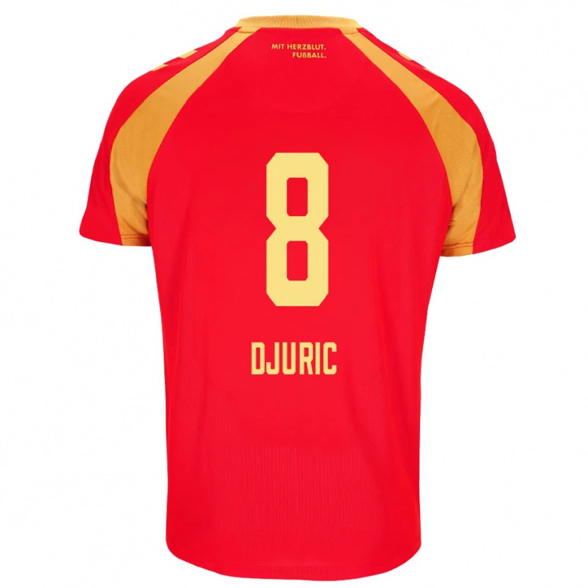 Danxen Dame Luka Duric #8 Rød Oransje Svart Bortetrøye Drakt Trøye 2026/27 Skjorter T-Skjorte