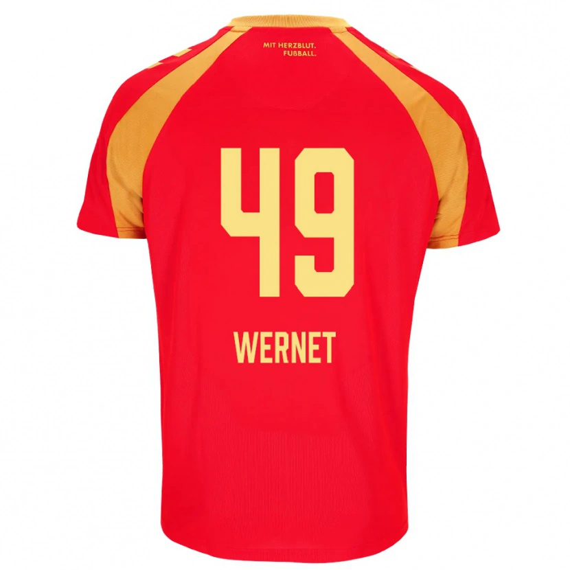 Danxen Dame Vigo Wernet #49 Rød Oransje Svart Bortetrøye Drakt Trøye 2026/27 Skjorter T-Skjorte
