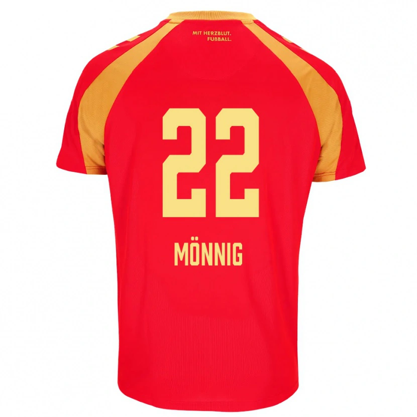 Danxen Dame Marlon Mönnig #22 Rød Oransje Svart Bortetrøye Drakt Trøye 2026/27 Skjorter T-Skjorte