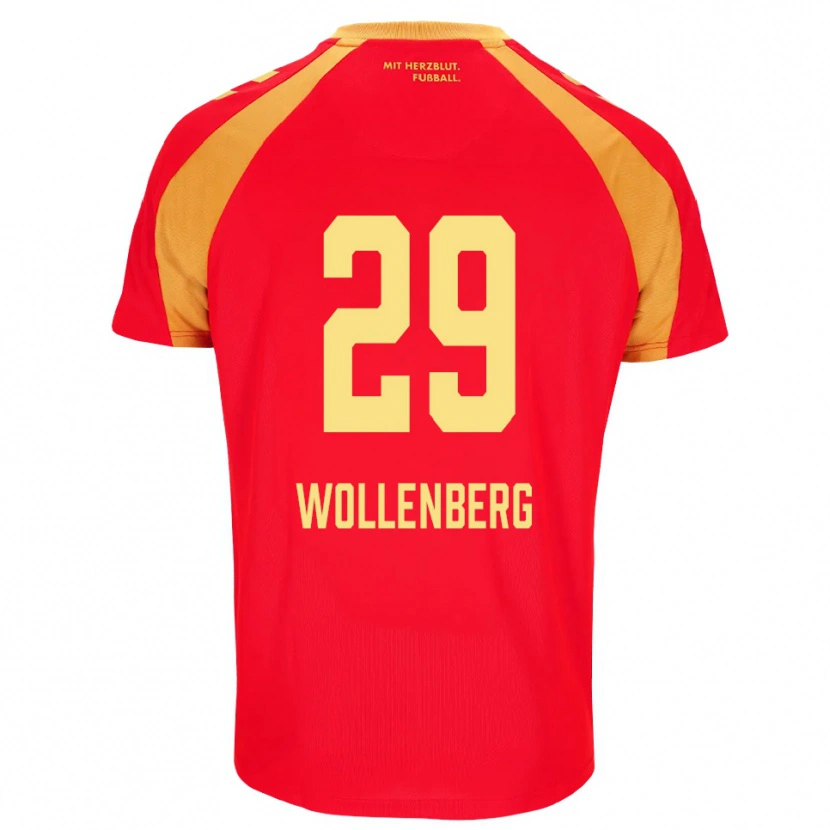 Danxen Dame Paul Wollenberg #29 Rød Oransje Svart Bortetrøye Drakt Trøye 2026/27 Skjorter T-Skjorte