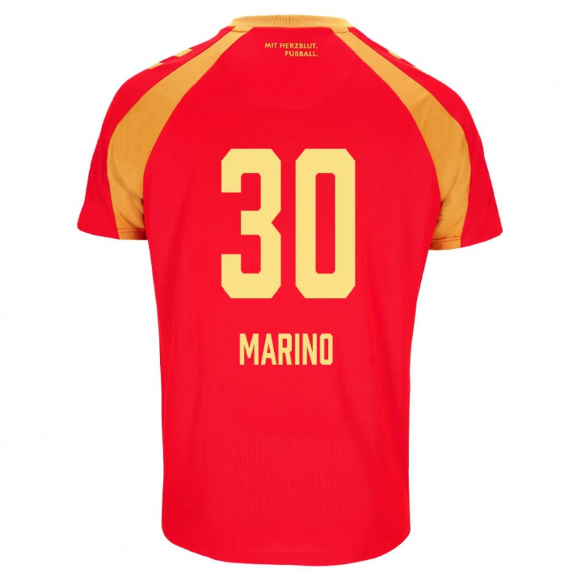 Danxen Dame Stefano Marino #30 Rød Oransje Svart Bortetrøye Drakt Trøye 2026/27 Skjorter T-Skjorte