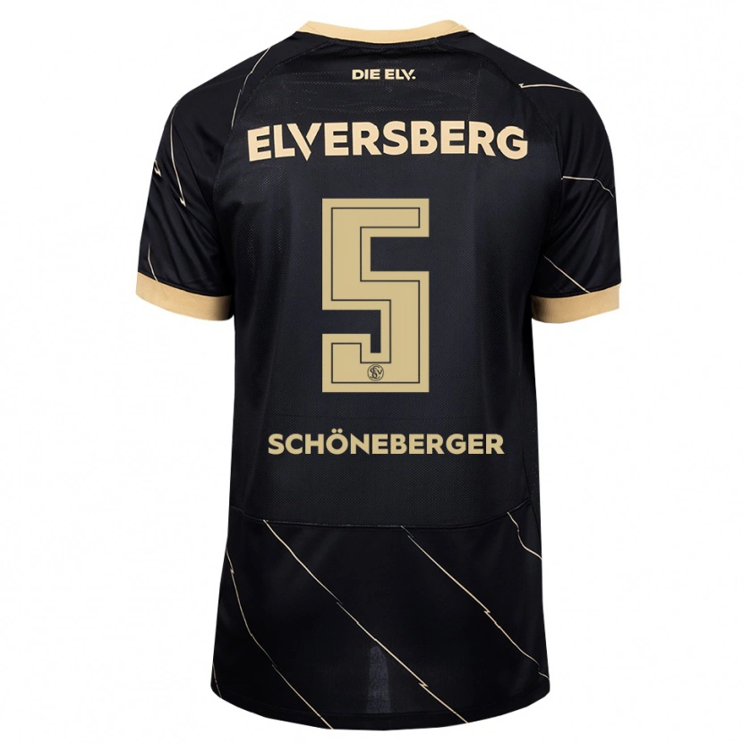 Danxen Dame Louis Schöneberger #5 Svart Brun Bortetrøye Drakt Trøye 2026/27 Skjorter T-Skjorte