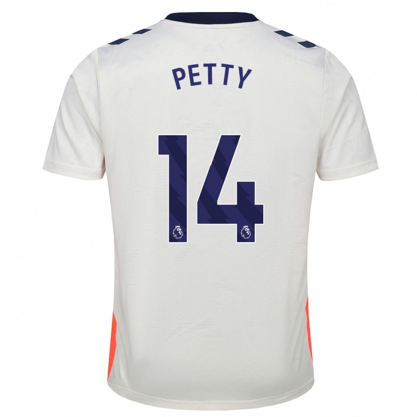 Danxen Dame Billy Petty #14 Hvit Oransje Kongeblå Bortetrøye Drakt Trøye 2026/27 Skjorter T-Skjorte