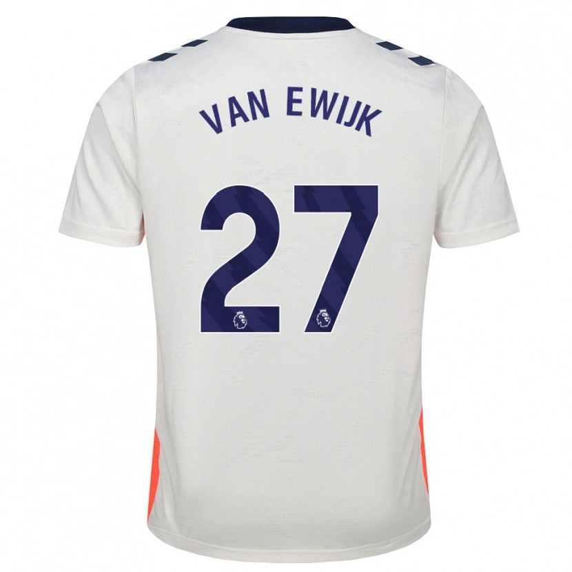 Danxen Dame Milan Van Ewijk #27 Hvit Oransje Kongeblå Bortetrøye Drakt Trøye 2026/27 Skjorter T-Skjorte