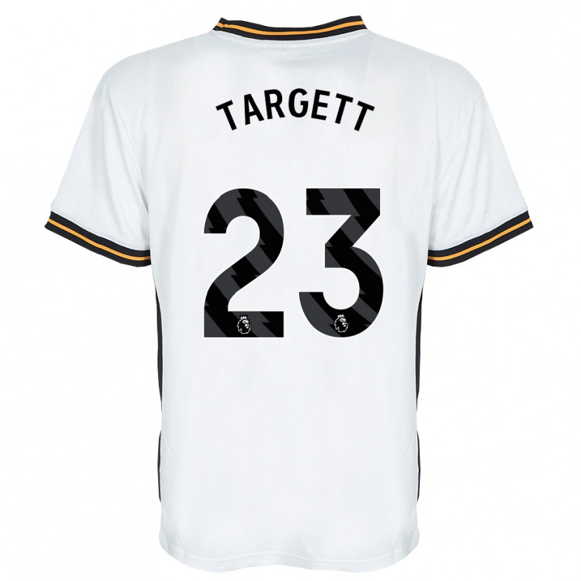 Danxen Dame Matt Targett #23 Hvit Oransje Svart Bortetrøye Drakt Trøye 2026/27 Skjorter T-Skjorte