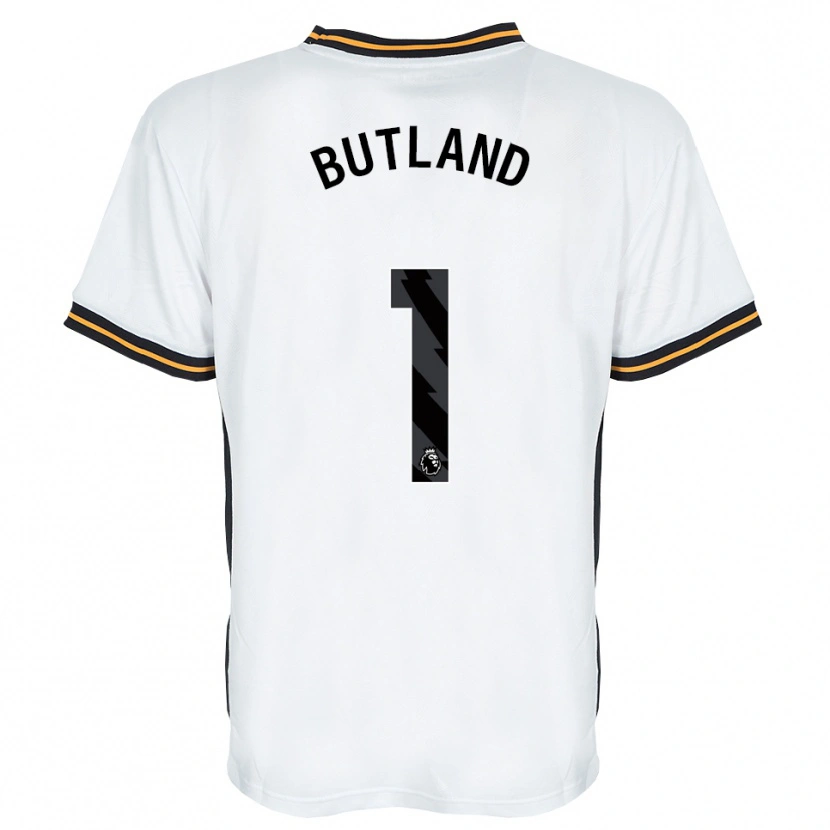 Danxen Dame Jack Butland #1 Hvit Oransje Svart Bortetrøye Drakt Trøye 2026/27 Skjorter T-Skjorte