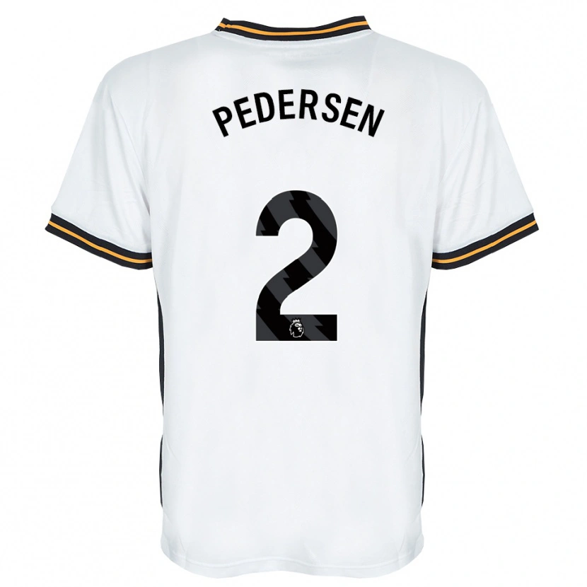 Danxen Dame Eden Pedersen #2 Hvit Oransje Svart Bortetrøye Drakt Trøye 2026/27 Skjorter T-Skjorte