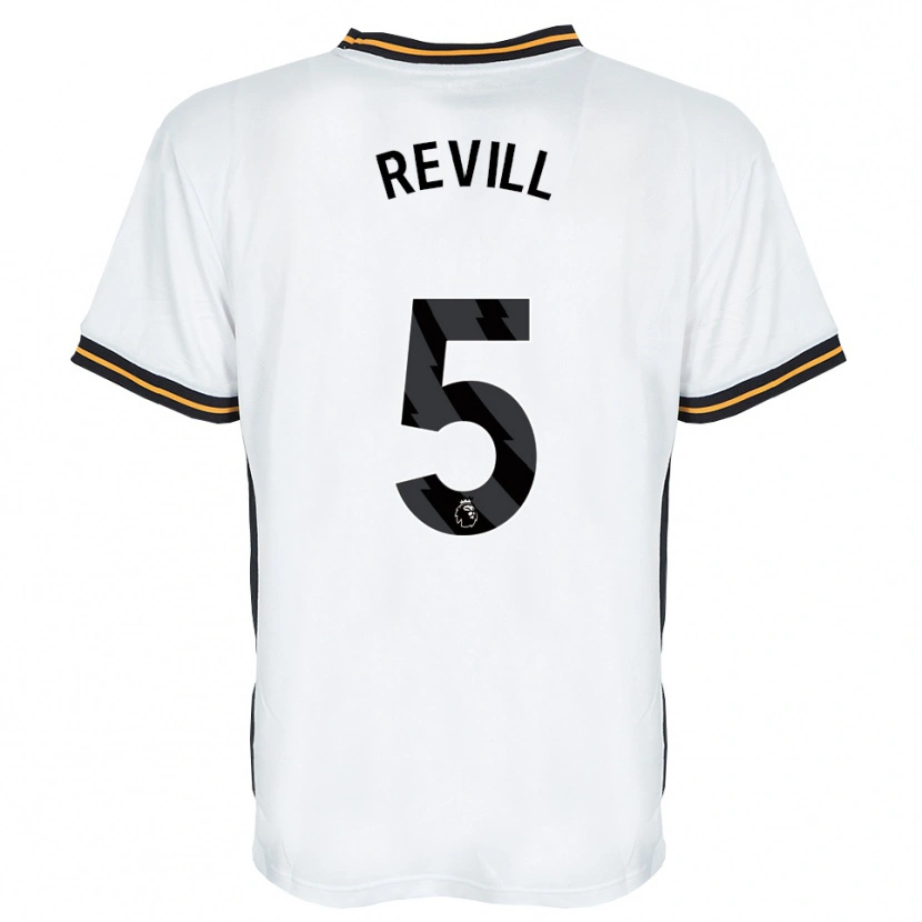 Danxen Dame Harry Revill #5 Hvit Oransje Svart Bortetrøye Drakt Trøye 2026/27 Skjorter T-Skjorte