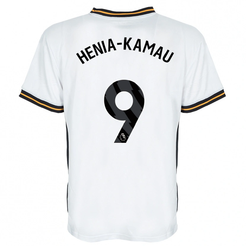 Danxen Dame Sammy Henia-Kamau #9 Hvit Oransje Svart Bortetrøye Drakt Trøye 2026/27 Skjorter T-Skjorte