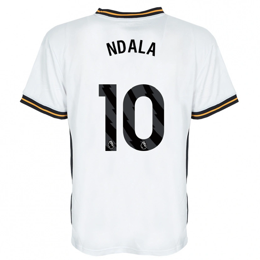 Danxen Dame Joel Ndala #10 Hvit Oransje Svart Bortetrøye Drakt Trøye 2026/27 Skjorter T-Skjorte