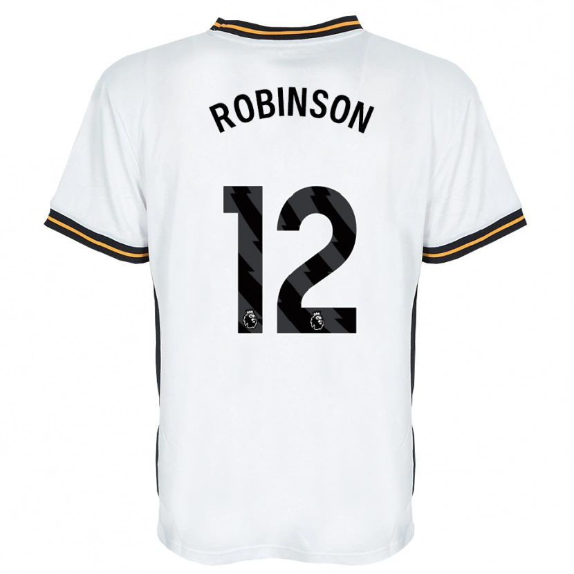 Danxen Dame Ben Robinson #12 Hvit Oransje Svart Bortetrøye Drakt Trøye 2026/27 Skjorter T-Skjorte