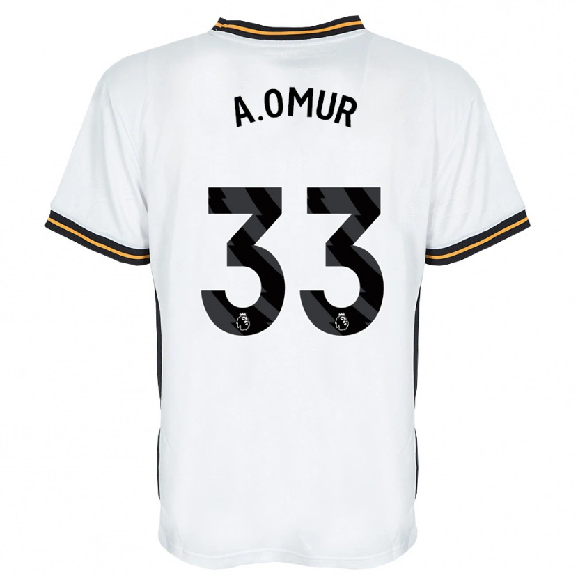 Danxen Dame Abdülkadir Ömür #33 Hvit Oransje Svart Bortetrøye Drakt Trøye 2026/27 Skjorter T-Skjorte