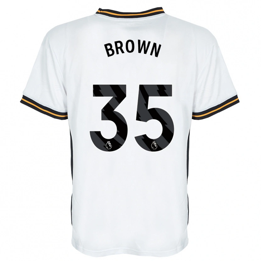 Danxen Dame Pharrell Brown #35 Hvit Oransje Svart Bortetrøye Drakt Trøye 2026/27 Skjorter T-Skjorte