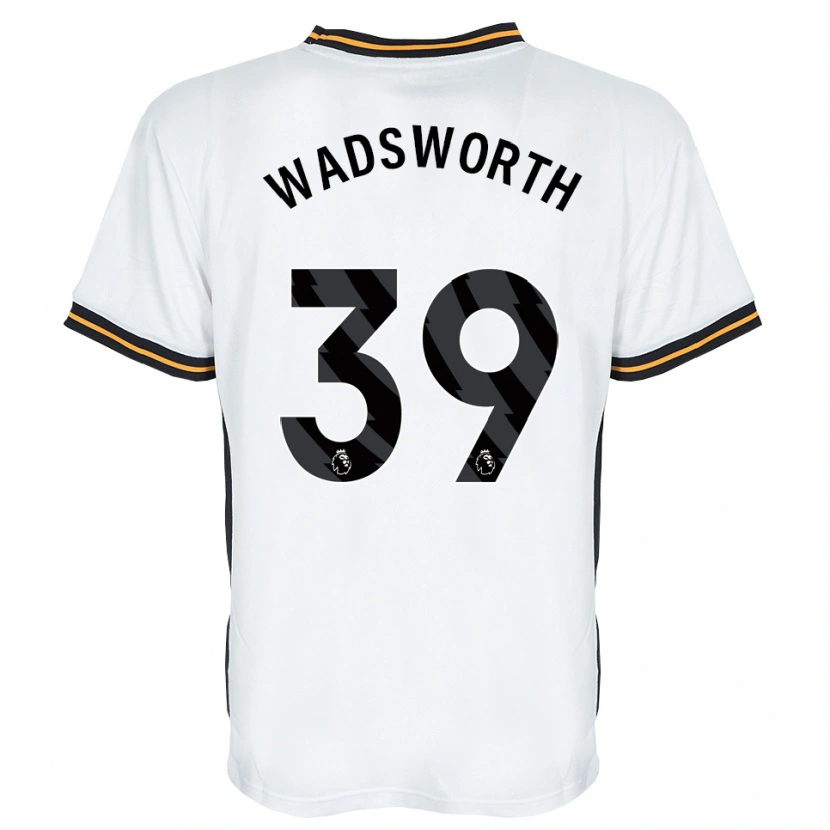 Danxen Dame Noah Wadsworth #39 Hvit Oransje Svart Bortetrøye Drakt Trøye 2026/27 Skjorter T-Skjorte