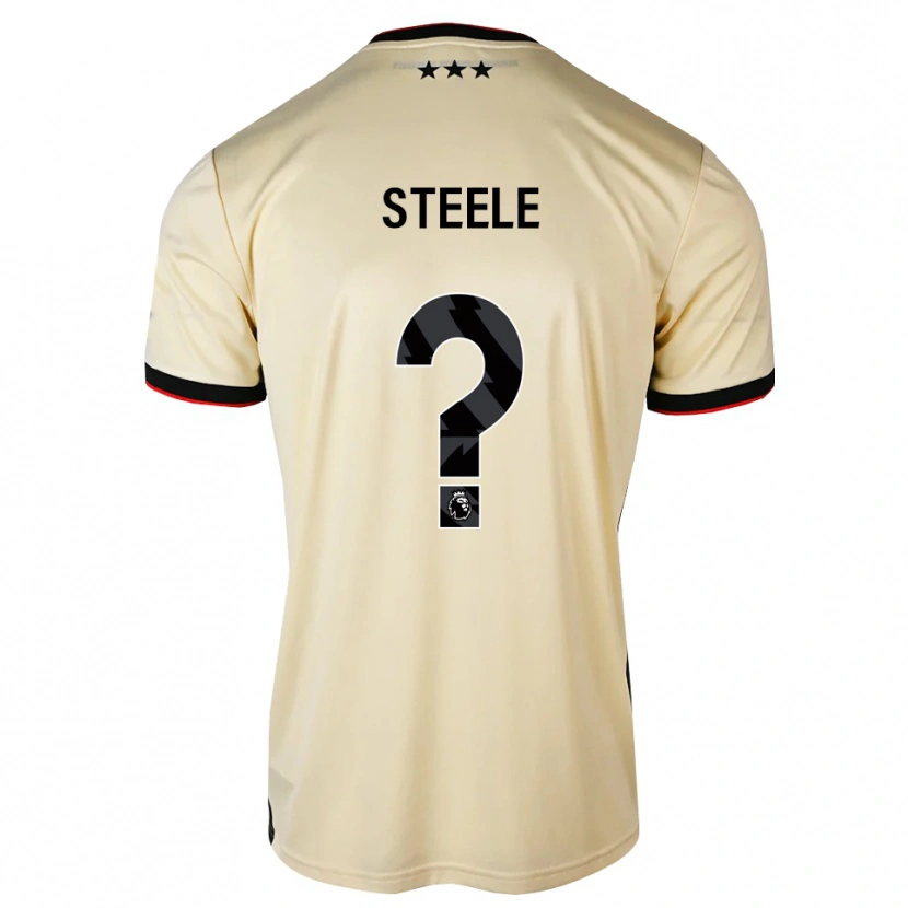 Danxen Dame Finn Steele #0 Lemonchiffon Svart Rød Bortetrøye Drakt Trøye 2026/27 Skjorter T-Skjorte