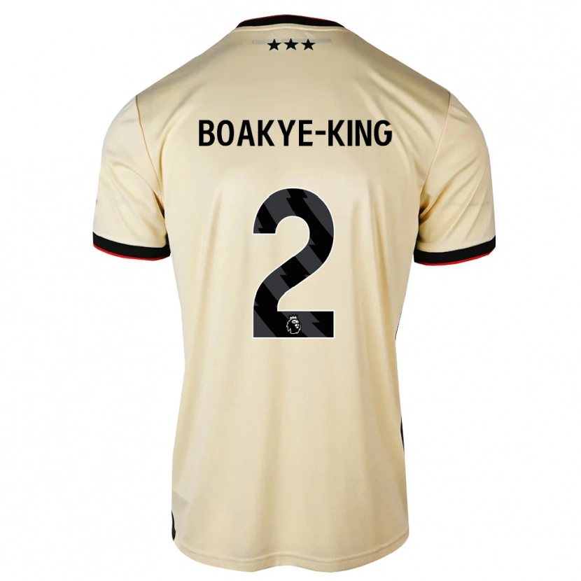 Danxen Dame Isaac Boakye-King #2 Lemonchiffon Svart Rød Bortetrøye Drakt Trøye 2026/27 Skjorter T-Skjorte