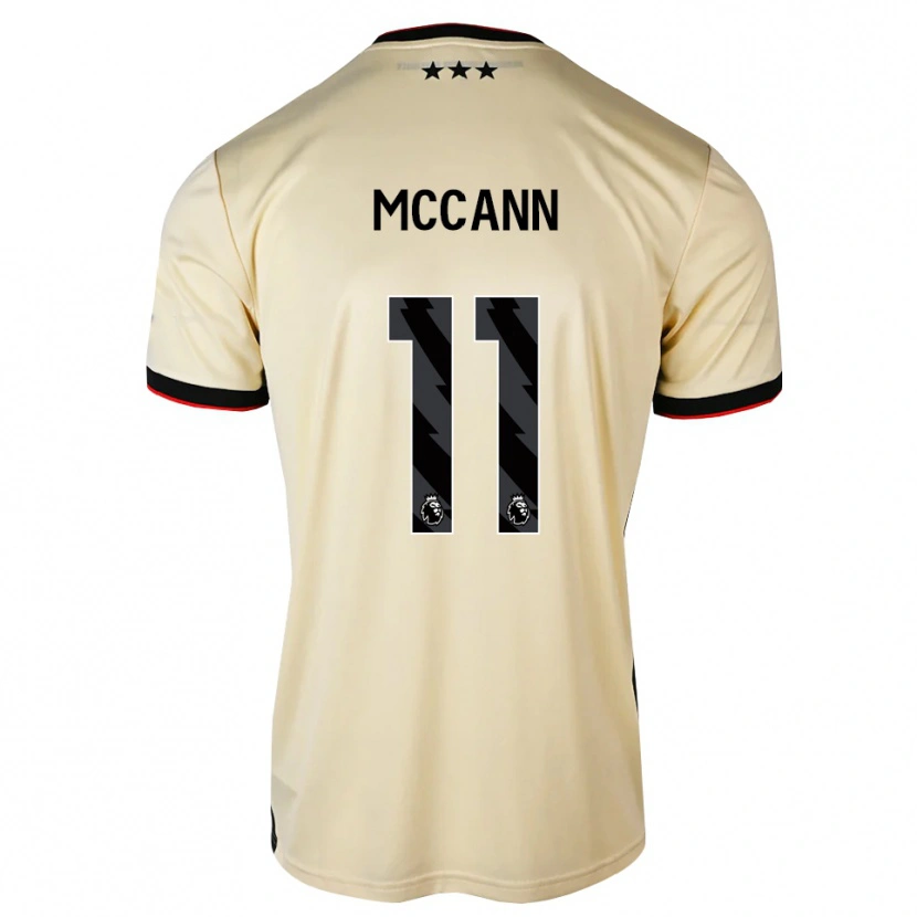 Danxen Dame Darragh Mccann #11 Lemonchiffon Svart Rød Bortetrøye Drakt Trøye 2026/27 Skjorter T-Skjorte