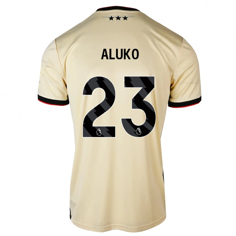 Danxen Dame Sone Aluko #23 Lemonchiffon Svart Rød Bortetrøye Drakt Trøye 2026/27 Skjorter T-Skjorte