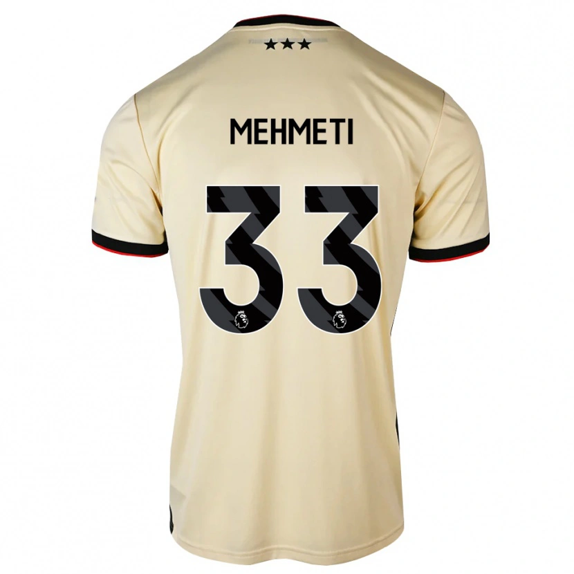Danxen Dame Anis Mehmeti #33 Lemonchiffon Svart Rød Bortetrøye Drakt Trøye 2026/27 Skjorter T-Skjorte