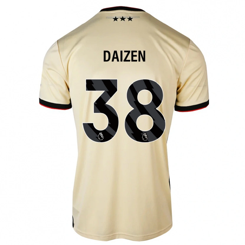 Danxen Dame Daizen Maeda #38 Lemonchiffon Svart Rød Bortetrøye Drakt Trøye 2026/27 Skjorter T-Skjorte